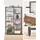 VASAGLE Bücherregal 100 x 30 x 170 cm Schwarz / Braun