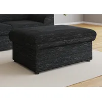 DOMO collection Hocker »Topper«, mit Wellenunterfederung, auf Kunststoffgleitern grau