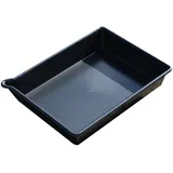 emtez Auffangwanne Polyethylen 53x40x10 cm schwarz 16 L chemikalienbeständig