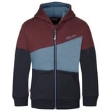 Trollkids Sweatjacke Alesund Kastanienbraun/Stahlblau/Schwarz, Größe 116