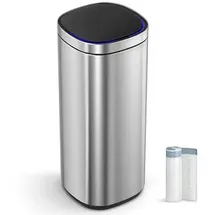 Songmics Mülleimer 50,0 l silber