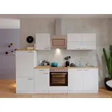 Economy 270 cm Weiß/Nussbaum