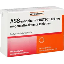 ASS-ratiopharm PROTECT 100 mg magensaftresistente Tabletten 100 St.