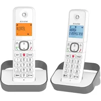 Alcatel F860 DECT-Telefon Anrufer-Identifikation Grau