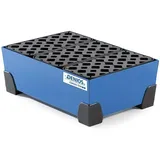 Denios Kleingebindewanne aus Stahl, lackiert, m. PE-Gitterrost, 30 Liter, 584x392x200