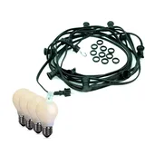 satisfire LED-Lichterkette Außen 40 m schwarz