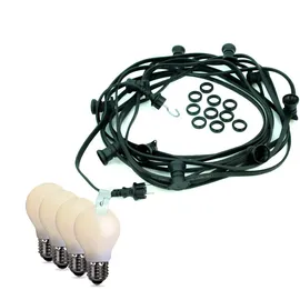 satisfire LED-Lichterkette Außen 40 m schwarz