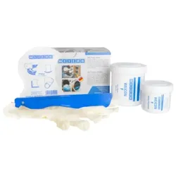F | aluminiumgefülltes Epoxidharz-System für Reparatur und Formgebung | 200 g | aluminium metallic