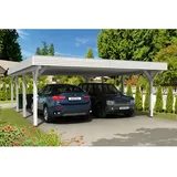 SKANHOLZ Spessart Doppelcarport 6,11 x 8,46 m weiss