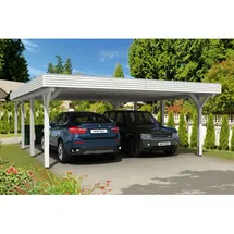SKANHOLZ Spessart Doppelcarport 6,11 x 8,46 m weiss