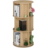 Relaxdays Bücherregal drehbar, 15 Fächer, H x D: 104