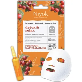 Niyok Tuchmaske Detox & Relax 10 ml