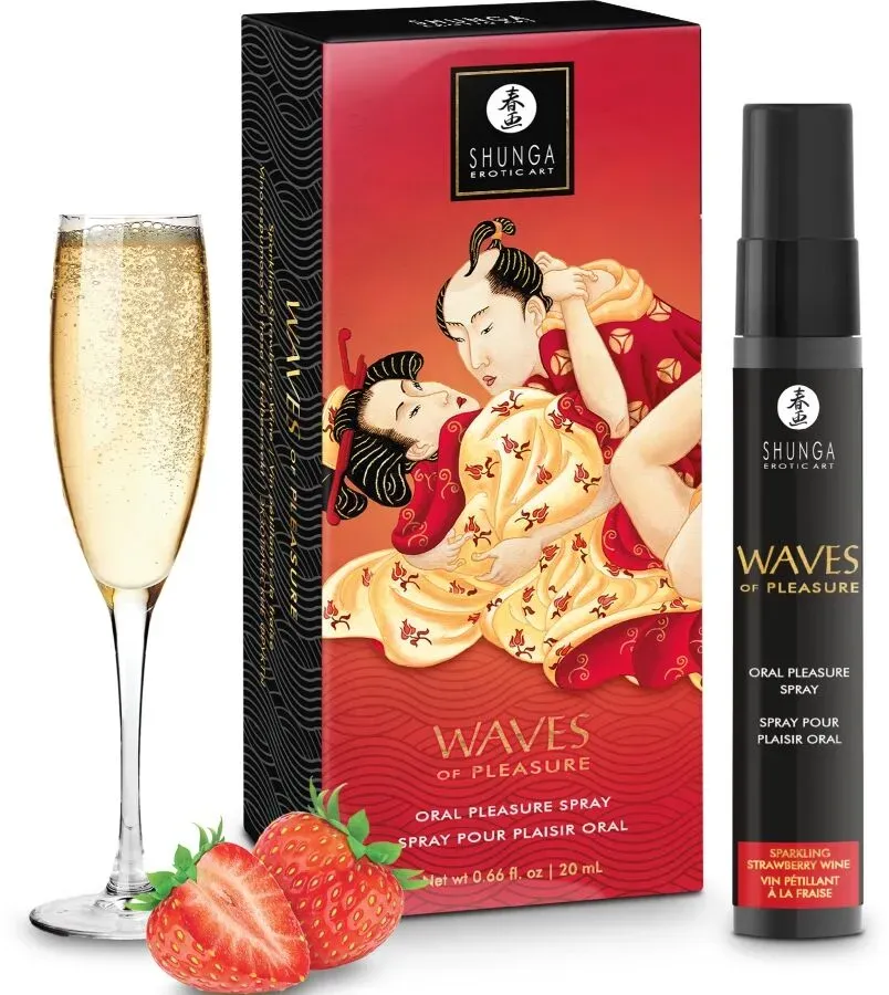 SHUNGA - WAVES PLEASURE SPRAY ORAL SEXUCTIVE ERDBEERE 20 ML