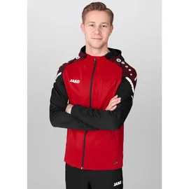 Jako Trainingsanzug Polyester Performance mit Kapuze rot/schwarz 164