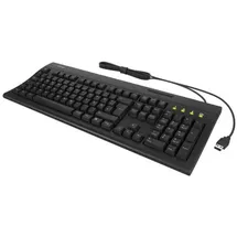 KeySonic 61082 - Tastatur, USB, mit Smartcard-Leser, schwarz