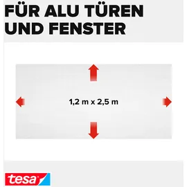 Tesa Insektenschutzgitter 120 x 250 cm Grau