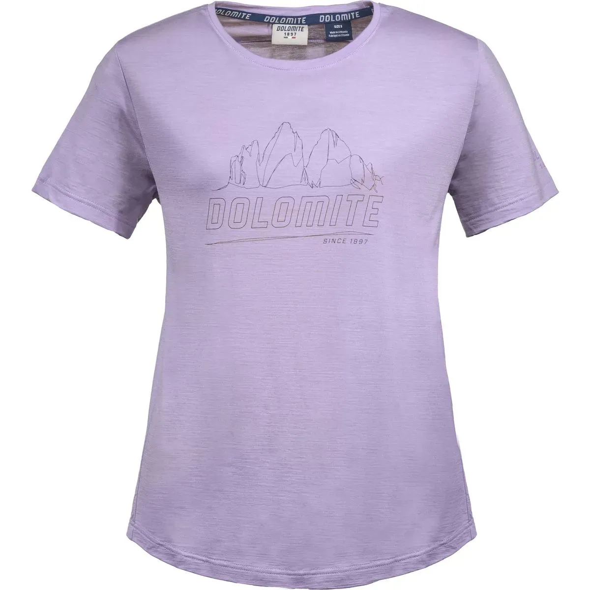 Dolomite Tee W's Cristallo Merino SS lavender purple (1493) M
