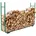 toolland a land of possibilities Verstellbares Holzregal für Brennholz Holzscheite rostbeständig Breite cm Tiefe 20-30 cm Höhe cm für drinnen draußen unter Plane einfach zu montieren ideal für die