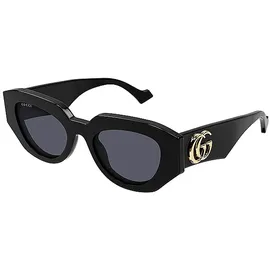 GUCCI Damenbrille, Schwarz/Schwarz/Grau, 62 - 62 (XL)
