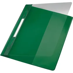 LEITZ Plastik-Hefter Exquisit A4+ PVC mit Innentasche grün