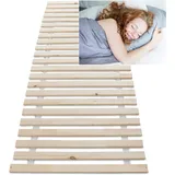 Wolkenland Premium Rollrost Rolllattenrost für Ihr Bett – Lattenrost – stabile 2 cm Dicke Holzlatten bis 400 kg belastbar – 4 Größen zur Wahl – für erholsamen Schlaf (90 x 200 cm 23 Latten)