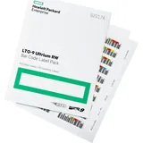 HP HP, Barcode-Etiketten Q2017A, LTO 9, Ultrium, 110 Etiketten, wiederbeschreibbar