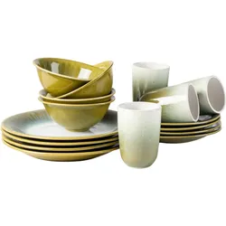 Gipfelstück Kombiservice, Steinzeug Flussufer