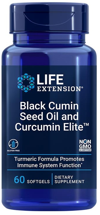 Life Extension Black Cumin Seed Oil and Curcumin Elite(TM) (60 Weichkapseln)