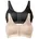Sport BH mit Vorderverschluss Damen 80 Cup B bunt desert schwarz Stoff Obermaterial 40 Polyamid PA 25 Polyester PES 20 Elasthan EL 15 Baumwolle CO BHs