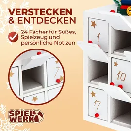 DEUBA Adventskalender zum Befüllen Winterlandschaft 24 Türchen
