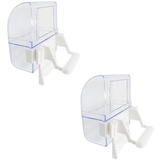 ZooPaul 2er-Set Futter- oder Wassernapf für Vogelkäfig weiß