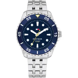 Tommy Hilfiger KIDS 1720049 36 Edelstahlgehäuse silber Sportarmband blau