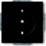 Busch-Jaeger Steckdose 1f sw mt future linear UP m.erh.BS - Schwarz