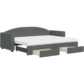 vidaXL Tagesbett 80 x 200 cm Dunkelgrau