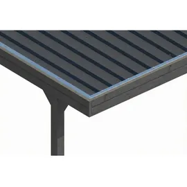 SKANHOLZ Friesland 4,02 x 5,55 m schiefergrau inkl. verzinktem Dach