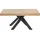 vente-unique Ausziehtisch 6 bis 10 Personen MDF & Metall  schwarz/bronze