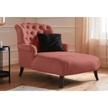 Home Affaire Loveseat HOME AFFAIRE "Amiens Sessel Loungesessel", rot, B:93cm H:94cm T:144cm, Struktur fein (100% Polyester);Samtoptik (100% Polyester), Sessel, mit wunderschöner Knopfheftung im Rücken