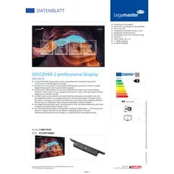 LEGAMASTER Elektronisches Business-Display schwarz 805110-55EU 55Zoll