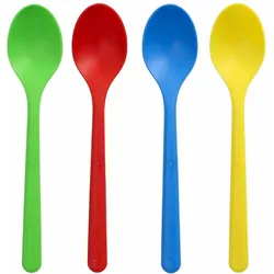 VEPATIM 250x Eislöffel Mehrweg spülmaschinengeeignet extra stabil 13cm div. Farben