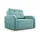 e-meubles Möblo Schlafsessel Mintgrün, Holz, 1-Sitzer 101x90x100 cm, Wohnzimmer, Sessel Schlafsessel