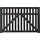 Plus Country Einzeltor 150 x 98 cm schwarz