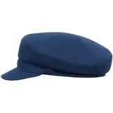 Sterkowski Pireus Schirmmütze | Leinen Herrenmütze | Leinen Flat Cap Sommerhut Leinen Herren Fiddler Cap Bretonmütze Leinen Gatsby Cap Retro Leinen Mütze Herren Maritime Mütze 62 cm Blau - 62