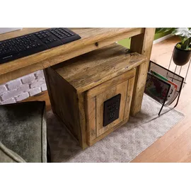 MASSIVMOEBEL24.DE Railway Rollcontainer 50x50x60 natur