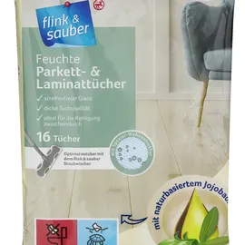 flink & sauber Parkett- & Laminattücher Bodentücher 16 Tücher