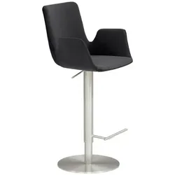 Mayer Sitzmöbel Barhocker »1220«, Breite: 52 cm, höhenverstellbar, Mikrofaser, grau