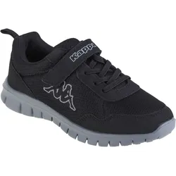 Kappa Unisex Kinder Sneaker Turnschuh 260982BCK 1116 Black/Grey 32