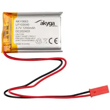 Akyga LP103040 Akkupack x Spezial-Akku LiPo 3.7 V 1200 mAh