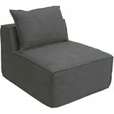 MCW Lounge-Sessel O54-S Polyester 63 x 75 x 97 cm Grau mit Kissen