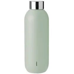 Stelton Isolierflasche Keep Cool 600 ml Edelstahl Grün Mint