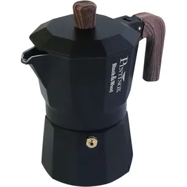 Pintinox Black&Wood 6 Tassen Schwarz